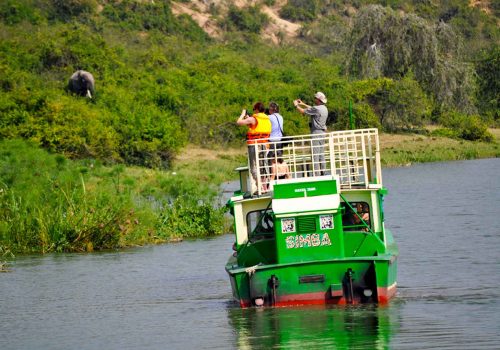 Boat safaris on Kazinga Channel