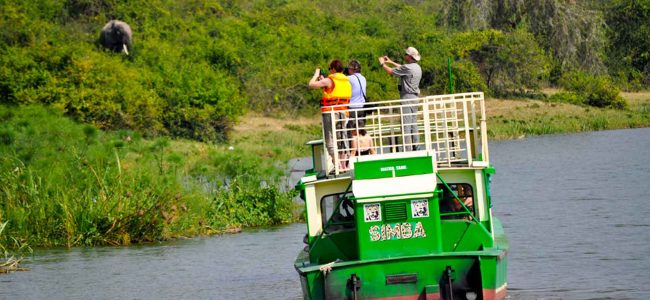 Boat safaris on Kazinga Channel