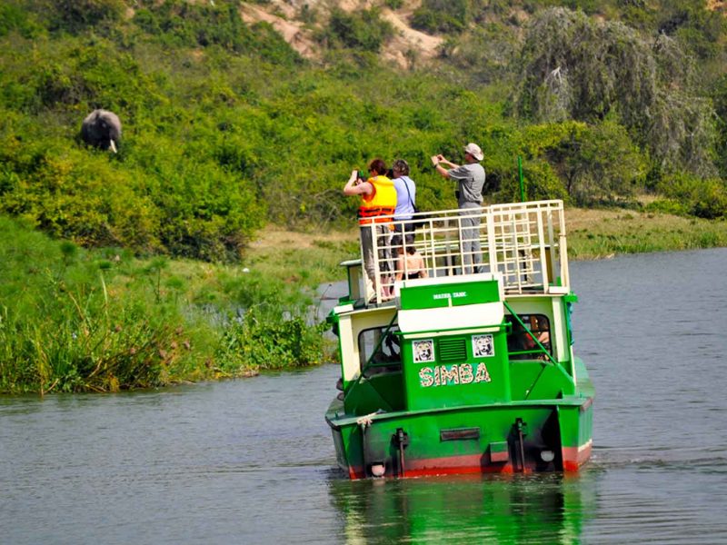 Boat safaris on Kazinga Channel